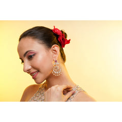 Amaita Heritage Polki Drop Chandbalis
