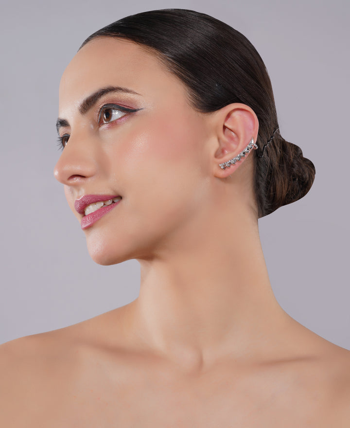 Amaita American Diamond Cuff Earring