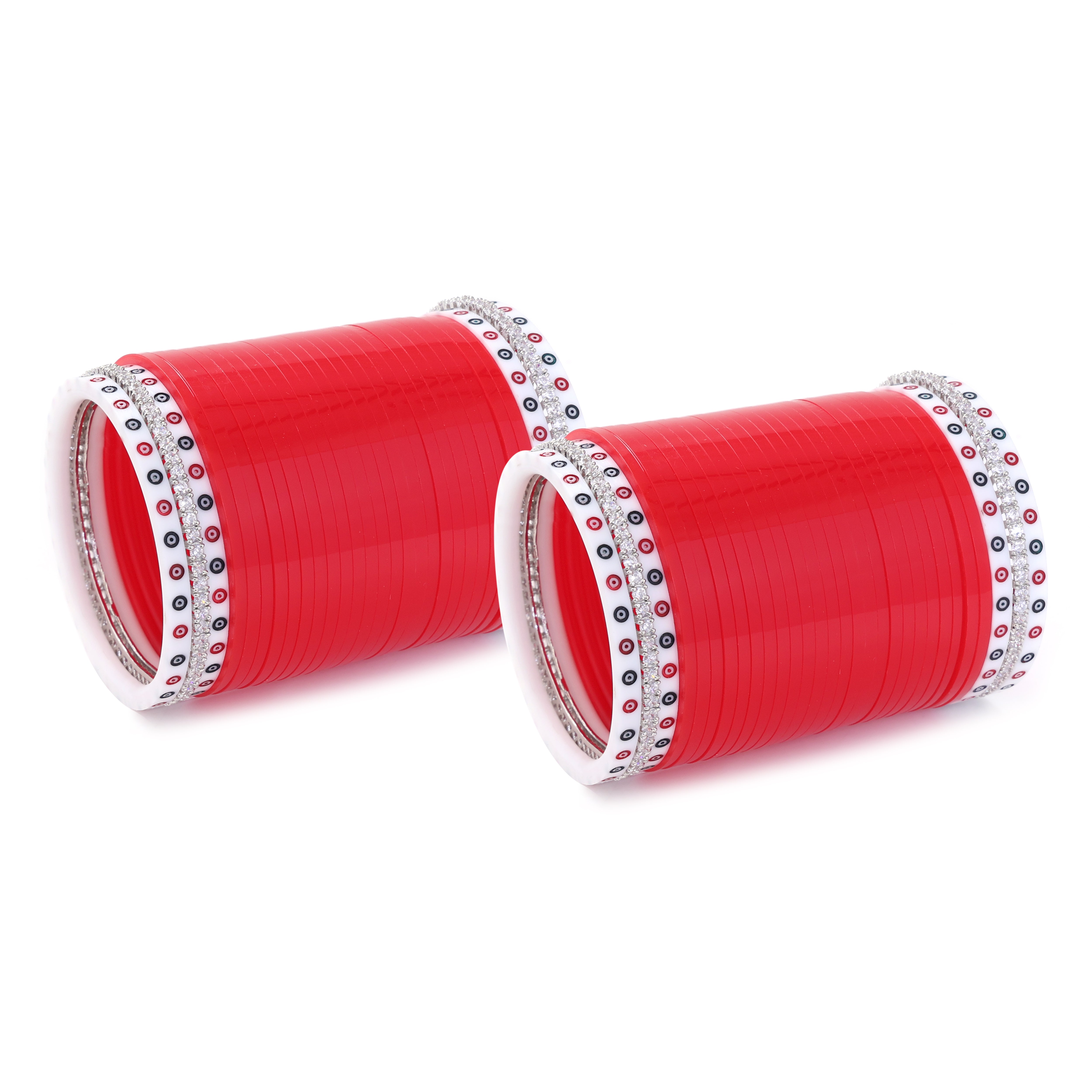 Amaita Single Diamond Red Pure Pearl Punjabi Bridal Chooda