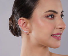 Amaita American Diamond Cuff Earring