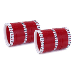 Amaita Red Pure Pearl Chooda with White Dots