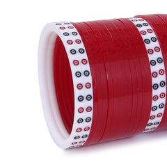 Amaita Red Pure Pearl Chooda with White Dots