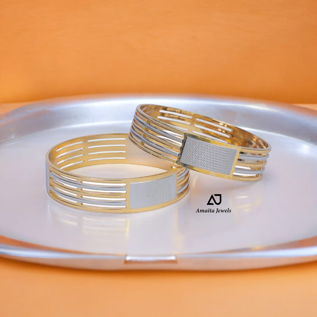 CNC 24kt gold polish bangles
